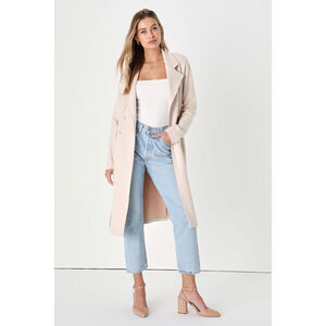 Lulu's Cream Trench Coat